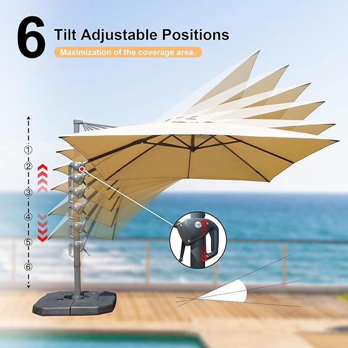 Domi Patio Cantilever Umbrella