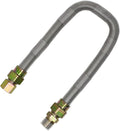 Midwest Hearth 3/4" Whistle Free Gas Flex Line for Fire Pit - Stainless Steel (48" Long)
