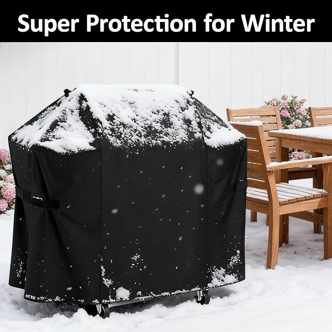 Grill Cover for Charbroil 3 Burner Gas Grill, 52 inch for Charbroil 2-3 Burner Grills - 600D Premium Outdoor Cover, Waterproof & Heavy Duty BBQ Outdoor Protector, 52" x 24" x 41"