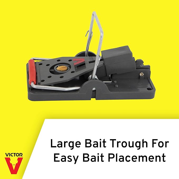 Victor Humane Mouse Traps M393SSR - Easy Set Reusable Mouse Trap - Pack of 36