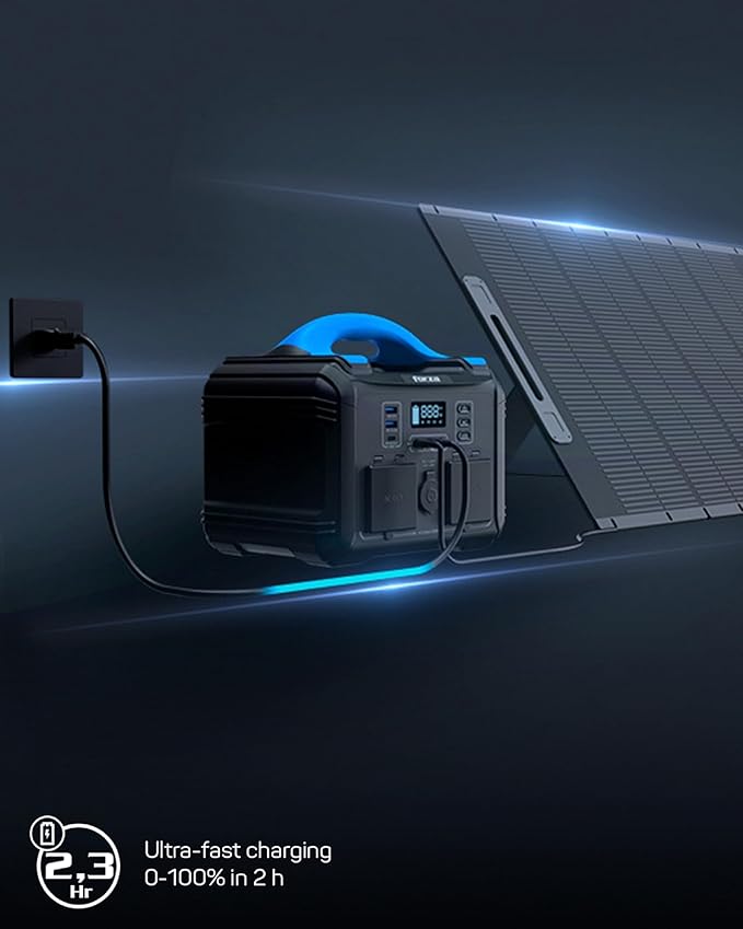 Forza FPP-T300 Portable Power Station 300W | 236Wh LiFePO4 (LMFP) Power Supply | AC, DC & USB Outputs | Fast Recharge via AC, Car or Solar | Compact Backup Power for Home, Camping & Travel