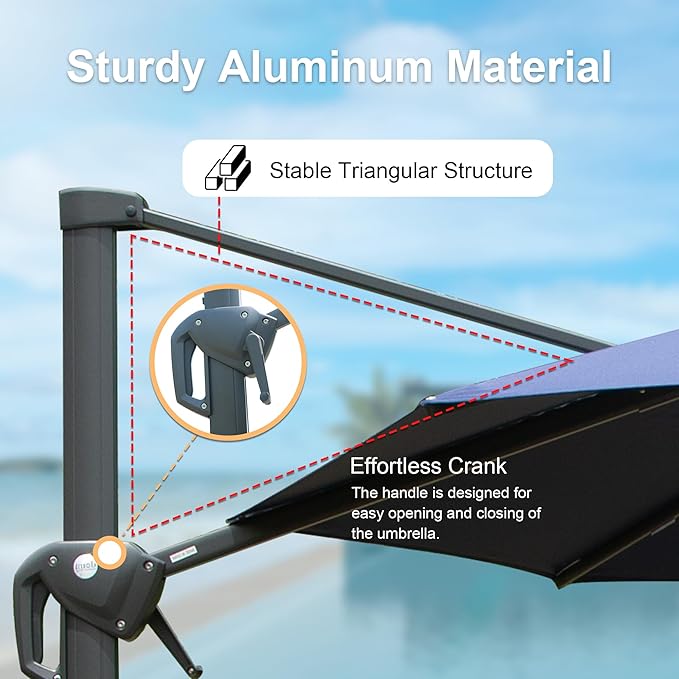 Domi Patio Cantilever Umbrella