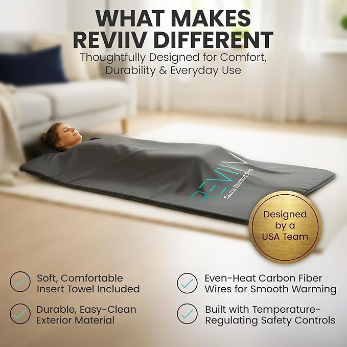 FAR Infrared Sauna Blanket for Home - Portable Infrared Sauna for Full-Body Heat, Sauna Insert Towel Included - at-Home Personal Sauna for Relaxing Warmth & Daily Wellness