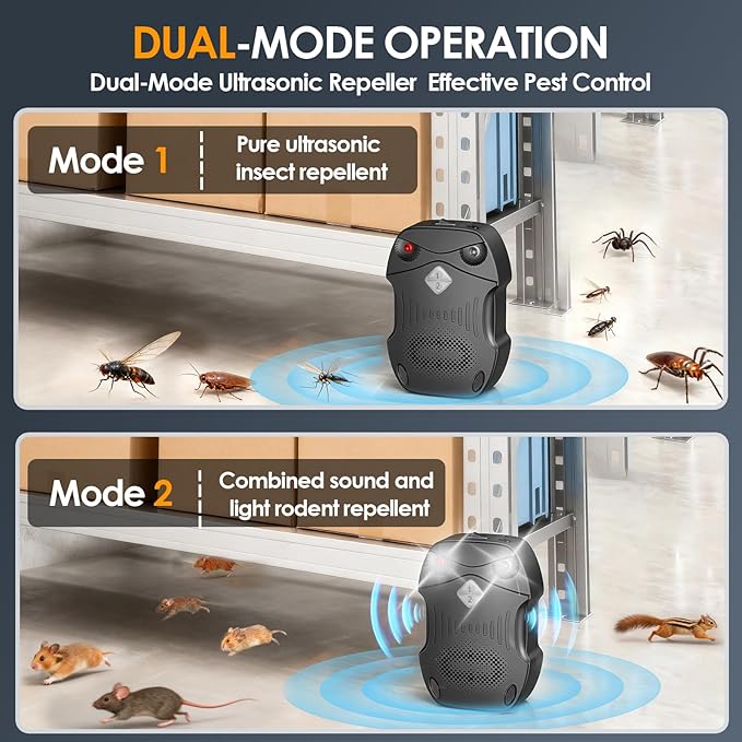 2 Pack Rodent Repellent for Car Engines, Ultrasonic Rodent Repeller for High-Efficiency Rat and Mouse Deterrent, Mouse Repellent,Rat Repellent for Car 12v 24v, Trucks, Rvs