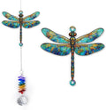 GIFTELIX Christmas Ornaments - Dragonfly Gifts - Dragonflies Decor - Christmas Birthday Gifts for Women, Men - Dragonfly Suncatcher - Remembrance Ornament - Rainbow Maker - Hanging Decor
