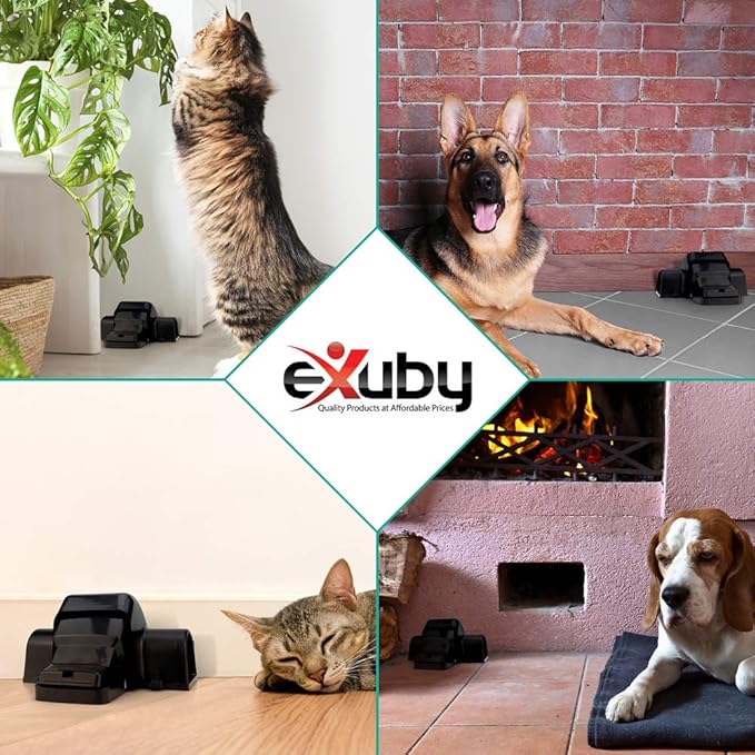 eXuby Pet-Safe & Child-Safe Rat Traps w/Tunnel Design – Dual Entry for Better Capture Rate - No Harmful Poison - Prevents Accidental Triggering - Avoid Finger Snapping - Setup in Seconds. (3 Pack)