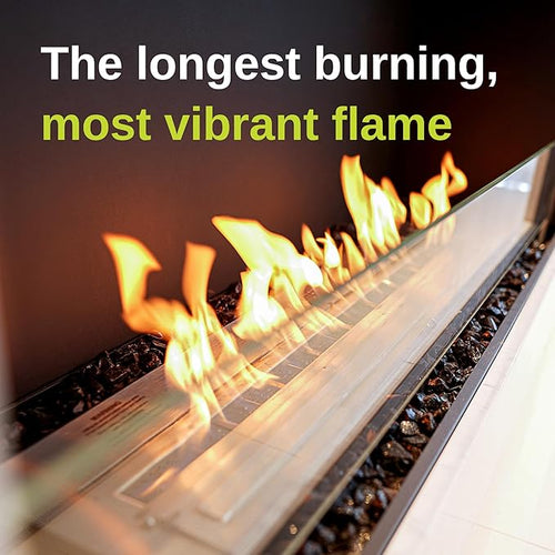 16 QUARTS Odorless, Smoke-Free Ethanol Fireplace Fuel | Best Flame, Fast Pour, Long Burn, Safety-Tested, Made in USA | Bio Ethanol Fuel for Fire Fire Pit Ethanol Fireplace | e-NRG Bioethanol