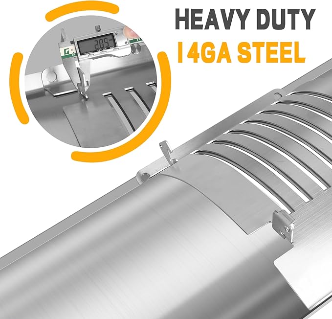 Flame Broiler Kit for Pit Boss 820 Series Smoker Grill,Replacement Parts for Pit Boss PB820FB PB820FBC PB820PS1 PB820S PB820SC PB820XL Grill,Includes Main Plate and Slide Cover