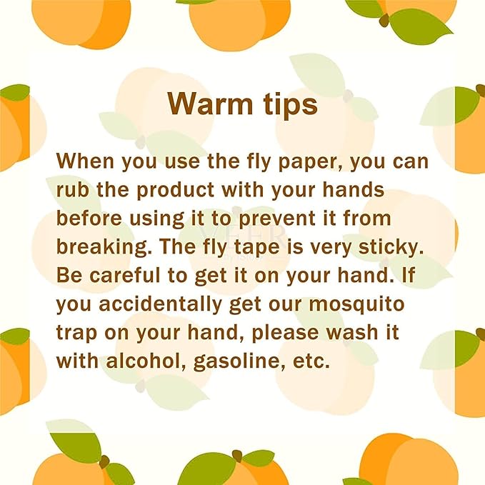 Dwcom 40 Packs Fly Strips, Fly Traps Indoor/Outdoor for Home Hanging, Fly Ribbon Tape Paper, Sticky Gnat Killer Traps Catcher for Fruit Flies, Bug, Insect, Pest, Mosquito, Plant
