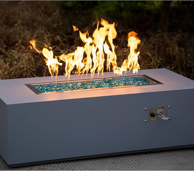 Stanbroil Linear 60" x 6" Drop-in Fire Pit Jet Burner Pan, Upgraded Natural Gas & Propane Fire Table Insert Kit, High Flame, 108k BTU Max