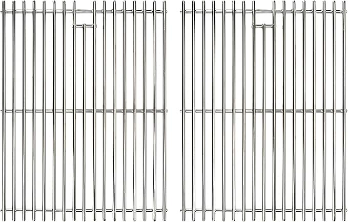 Grill Grates for Nexgrill 4 Burner 720-0830H 720-0830D 720-0670A 720-0783C 720-0783E 720-0958A, 17" Stainless Replacement Parts for 5 Burner 720-0888N Charbroil 463241113 463446015, Kenmore Gas Grill