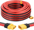 XT60 Extension Cable 10AWG 40FT XT60 to XT60 Cable with Male to Female Connector for Portable Power Station Solar Panel RC Battery