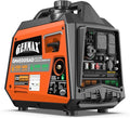 GENMAX Portable Generator, 4500W Super Quiet Gas or Propane Powered Engine with Parallel Capability, Manual start, Ideal for Camping Travel Outdoor.EPA Compliant (GM4500iSAD)