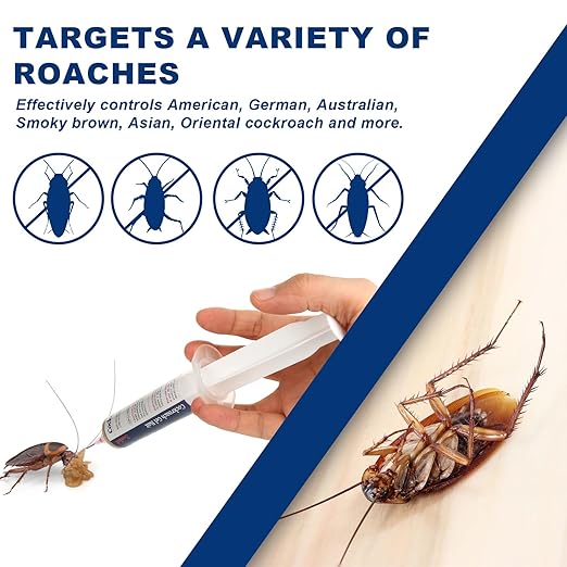 Roach Gel Bait Insect Control Indoor Ready to Use Roach Killer - 4Tubes x 30gms