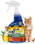 Nature's Mace Cat Mace Cat Repellent, Spray Deterrent for Urine Marking, Keep Cats Away for Outdoor & Indoor Use, Scratching, Flowerbeds, Yards, Pets, Garden, Plants, Ready-to-Use, 40 oz Spray