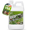 64oz Garden Box Sealer - Covers 37.5 to 187.5 sq ft., Ideal Garden Bed Sealer - Wood Waterproofing, Food Safe Sealant - Wood Sealant That Protects Against Sun, Water & Weather Damages