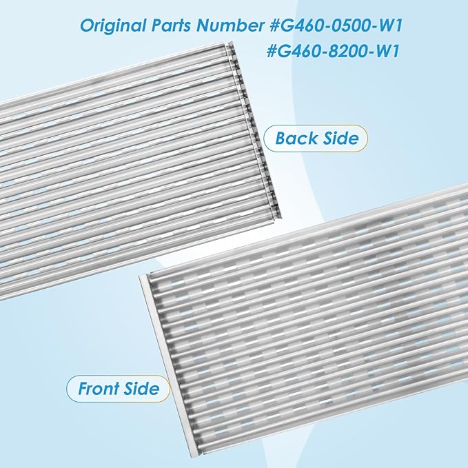 17" Grill Grate for Charbroil Performance TRU-Infrared 450 3-Burner 463370719 463371719 463371116 463371316 463371716 463336016, G460-8200-W1 Stainless Steel Emitter for Charbroil Grill Parts