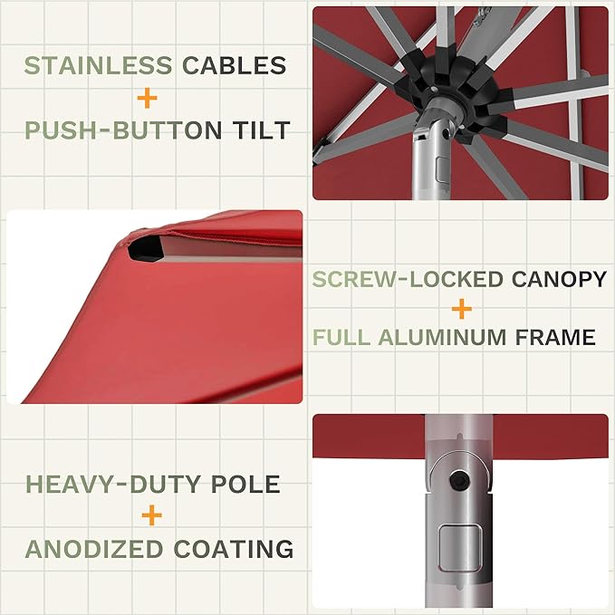 Patiowell Motorized Patio Umbrella