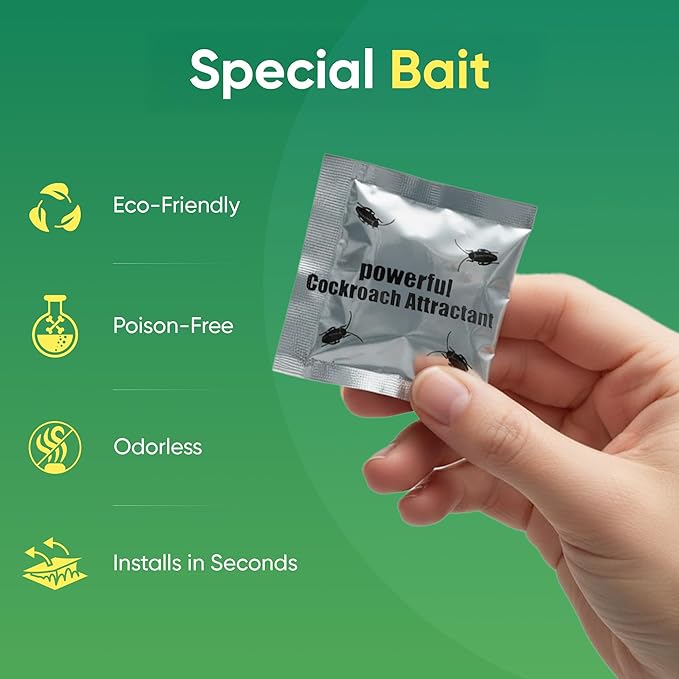 Roach Traps Indoor - 24 Pack Roach Traps | Effective German Roach Killer for Home Infestation - Child and Pet Safe Cockroach Trap Easy-to-Use Glue Traps for Roaches – UCatch