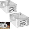 2026 Upgraded Stainless Steel Automatic Mouse Trap, Easy Setup for Indoor and Outdoor Use, Humane No-Kill Live Trap with One-Way Door, Catch & Release for Mice and Rodents (3)
