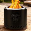 YEFU Smokeless Firepit for Outdoor Portable: 15 Inch Fire Pit with Removable Ash Pan - Outdoor Fire Pit for Wood Burning - Smokeless Firepit with 304 Stainless Steel for Patio Camping Backyard