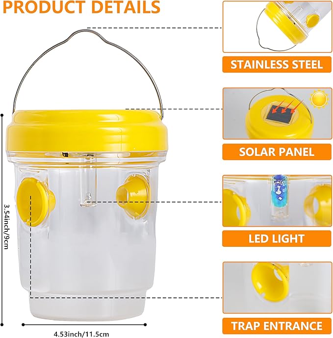 3 Pack Wasp Traps Outdoor Hanging
