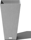 Veradek V-Resin Indoor/Outdoor Taper Planter (26 inch, Grey)