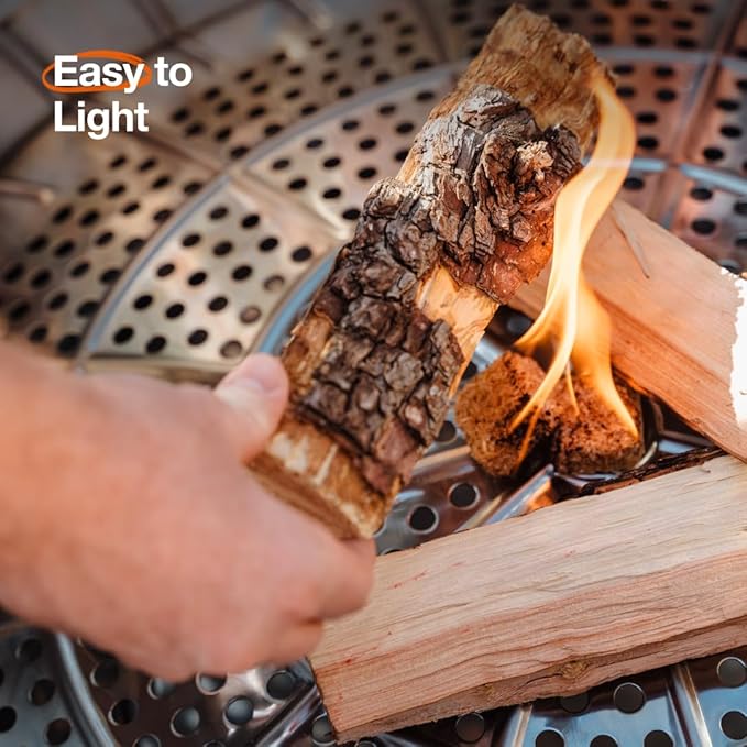 Solo Stove Yukon 2.0, 27 Inch Smokeless Fire Pit with Removable Ash Pan - Wood Burning Portable Stainless Steel Outdoor Fireplace, Stainless Steel, Ideal for 6 or More People, 38 lbs, Water