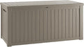 150 Gallon Outdoor Storage Box – Resin Deck Box with Lockable Lid, Waterproof Patio Furniture Storage for Tools, Garden & Yard Organization