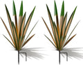 Homight Large Agave Sculpture Rustic Metal Agave Plant Outdoor Interior Decoration Outdoor Lawn Decoration Yard Wooden Posts Matching Garden Suitable for Patio