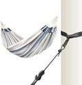 La Siesta® XL King Brisa Classic Hammock & TreeMount, Trees Beams Posts Suspension Kit- Indoor Outdoor Hammock Swing, Weather Tear Resistant, Sea Salt