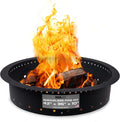 Iron Forge Tools Fire Pit Ring 42 Inch Outer/36 Inch Inner - Outdoor Heavy Duty Metal Round Smokeless Fire Ring Insert Liner - Utility Patent Pending (42x36x10)