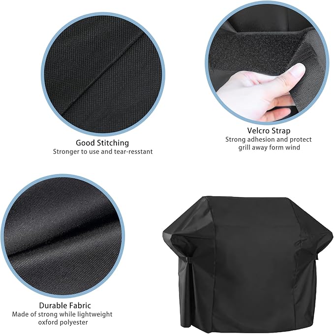 Grill Cover for Char-Broil Performance 2 Burner Gas Grill, Outdoor Heavy Duty Waterproof Barbecue Gas Cover for Charbroil and Smokers