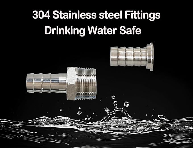 Atlantic RV Drinking Water Safe Hose 2 ft Short Garden Hose Extension: Lead, BPA, Phthalate-Free, and PVC-Free.