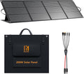 200 Watt Portable Folding Solar Panels IP68 Waterproof ETFE Coating 24V MC4 Output for Power Stations Solar Generator Camping Off-Grid RV Emergency Backup Hurricane