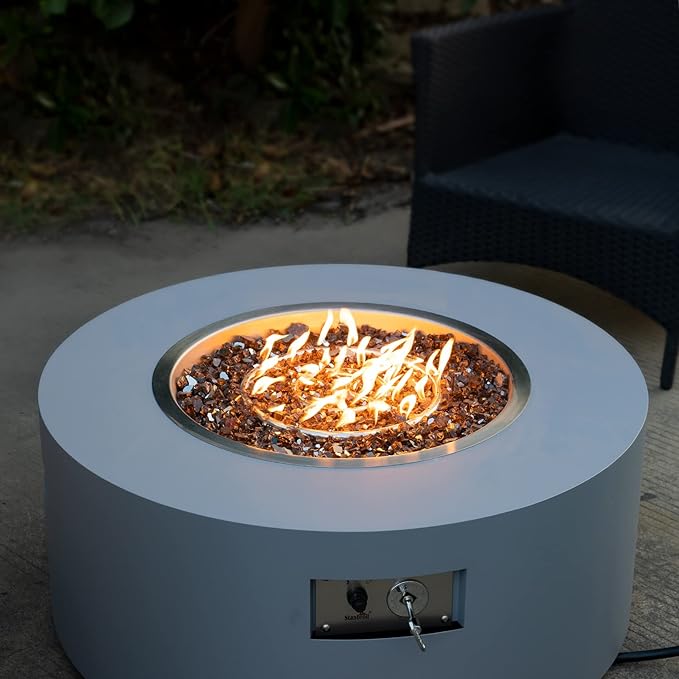 Stanbroil 18 Inch Round Fire Pit Burner Ring for Natural Gas & Propane - 304 Stainless Steel for Indoor & Outdoor Fireplace, BTU 147,000 Max