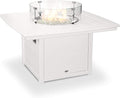 POLYWOOD® Nautical 42" Fire Pit Table in White