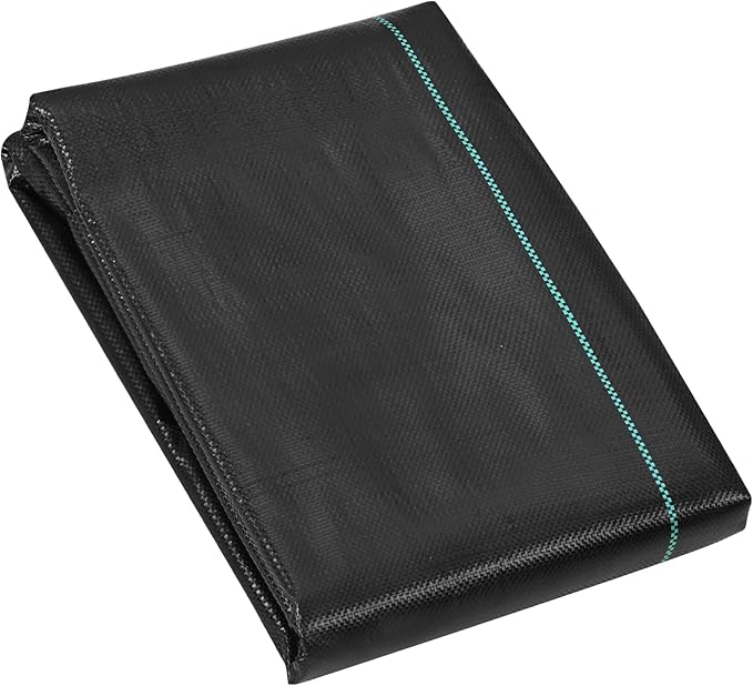 VEVOR Weed Barrier Landscape Fabric, 3*100FT Heavy Duty Garden Weed Fabric, Woven PP Weed Control Fabric, Driveway Fabric, Geotextile Fabric for Landscaping, Ground Cover, Weed Blocker Weed Mat, Black