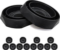 Bed Bug Interceptors Trap Detector | Bedbug Traps for Bed Legs with Anti Skid Pads (Black -12 Pcs)