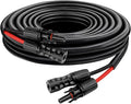 XRDS -RF Solar Cable 6FT, 8AWG Solar Extension Cable with Male & Female Solar Connectors, Flame-Retardant Protective Sleeving Solar Panel Cable, Weatherproof PV Wire for Solar Panel Connection