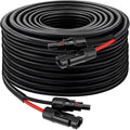 XRDS -RF Solar Panel Cable 30FT, 10AWG Solar Extension Cable with Male & Female Solar Connectors, Flame-Retardant Protective Sleeving Solar Cable, Weatherproof PV Wire for Solar Panel Connection