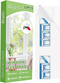 30 Pack Window Fly Traps, Window Sticky Traps, Sticky Non-Toxic Clear Fly Paper Indoor for Home