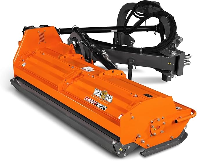 96" Heavy Duty PTO Drive 3 Point Offset Ditch Bank Verge Flail Mower for 90-120HP CAT 2 Tractor, 130'' Offset Distance,55°/90° Rotation Angle, 20 Hammers, Model VBM86