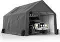 COVERONICS 13x20 FT Carpot, Portable Garage,Carport Canopy with Galvanized Steel Metal Frame & Vents, Outdoor Storage Shed for Car, Truck, Boat, Patio Furniture Anti-Snow Waterproof