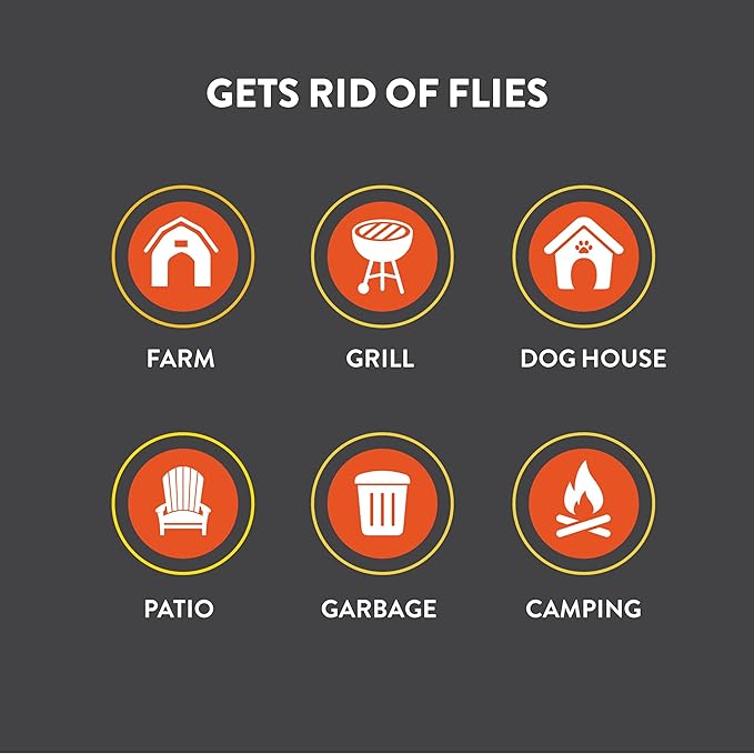 Outdoor Fly Trap [2 Pack] Fly Traps Outdoor with Dissolvable Non-Toxic Bait - Controls Flies for Patios, Hanging Fly Traps with Tie Included