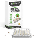 Bed Bug Detector – 12 Pack | Early Detection Bed Bug Trap, Monitor, and Detector for Home and Travel | Indoor Pest Control Traps for Bedbugs