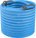 Fevone Garden Hose 105 ft., Lightweight Hybrid Water Hose, Flexible and Durable, Leak-Free Connections