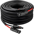 XRDS -RF Solar Panel Cable 20FT, 10AWG Solar Extension Cable with Male & Female Solar Connectors, Flame-Retardant Protective Sleeving Solar Cable, Weatherproof PV Wire for Solar Panel Connection