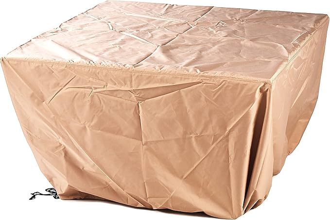 Oakland Living Black Aluminum Patio Fire Table Set with Four Deep Seating Loveseat with Cushions with Blue Cushions