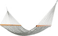 Original Pawleys Island Single Green Oatmeal Heirloom DuraCord Rope Hammock – 12 ft. x 50 in., 1-Person, 450 lb Capacity, Oak Spreader Bar, Zinc-Plated Hardware, Handcrafted in The USA